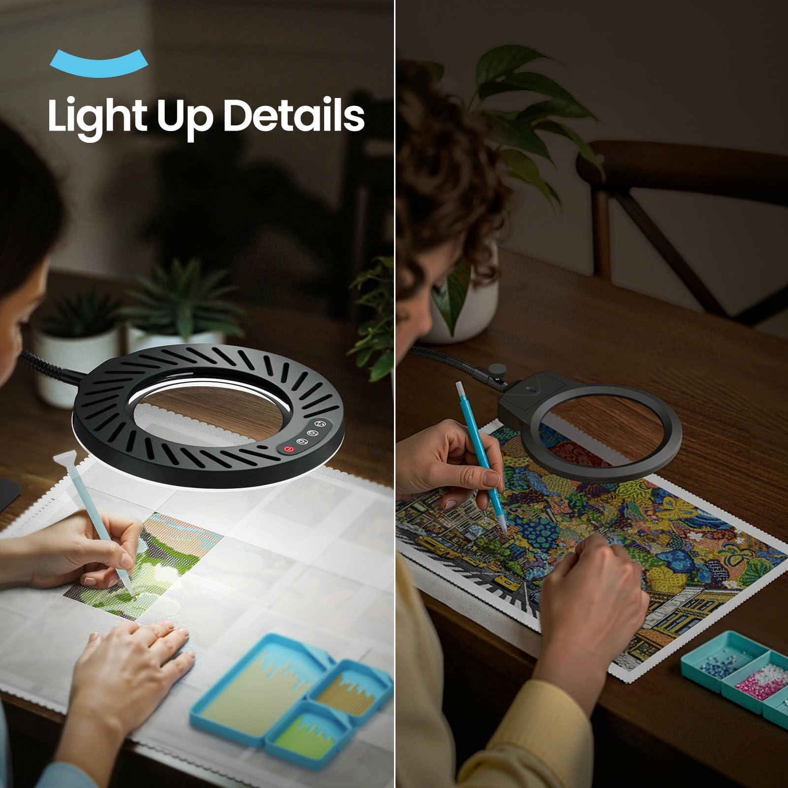 Amazon.com: ARTDOT 10X Magnifying Glass with Light and Stand, 144
